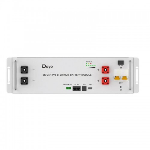 Акумуляторна батарея модуль Deye SE-G5.1 Pro-B LV/51.2V/104Ah/5.3kWh
