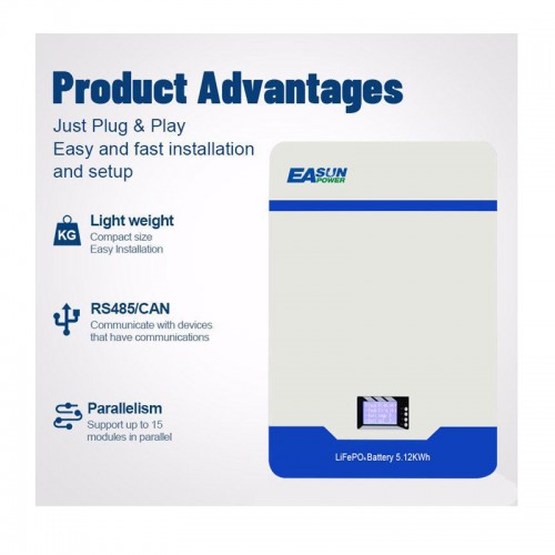 Акумуляторна батарея модуль Easun Power LiFePO4 51.2V 100AH